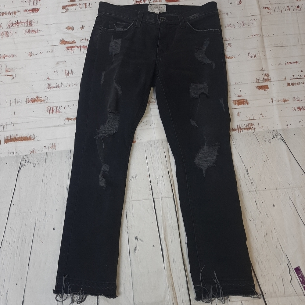 Current Elliott cropped straight townhouse jeans - Picture 2 of 11